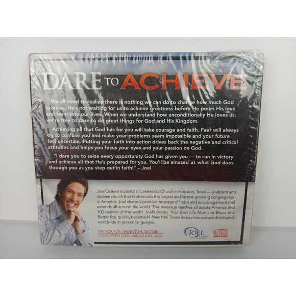 Joel Osteen Dare to Achieve Audio CD NEW SEALED Religious Personal Development - Picture 6 of 9